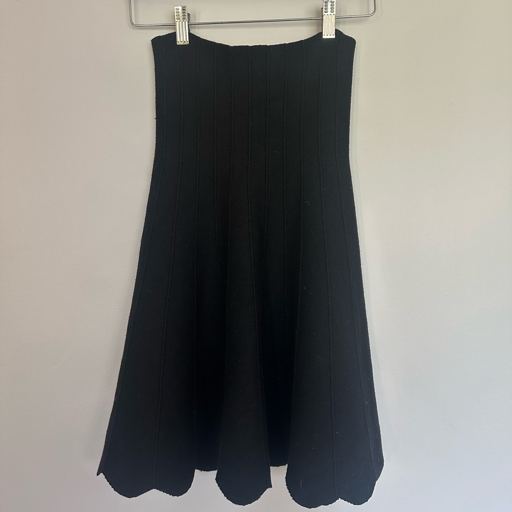Mona B Black Ribbed Knit‎ Sweater Dress – Size S/M